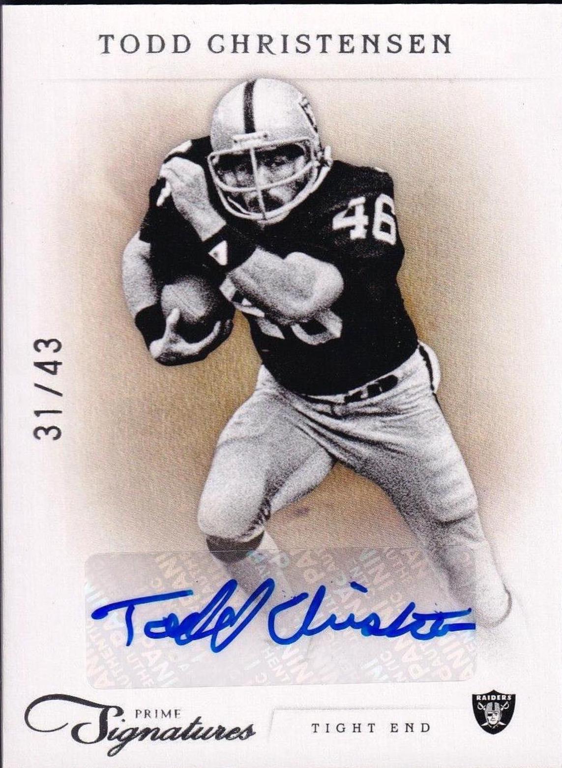 Todd Christensen [Autograph Silver] #165