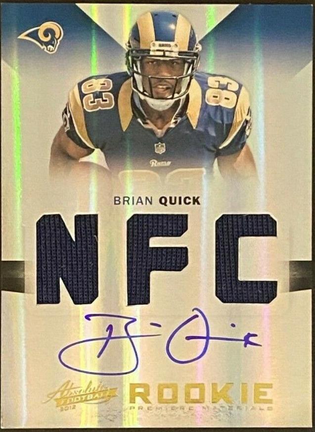 Brian Quick [Rookie Premiere Materials Autographs AFC, NFC] #206