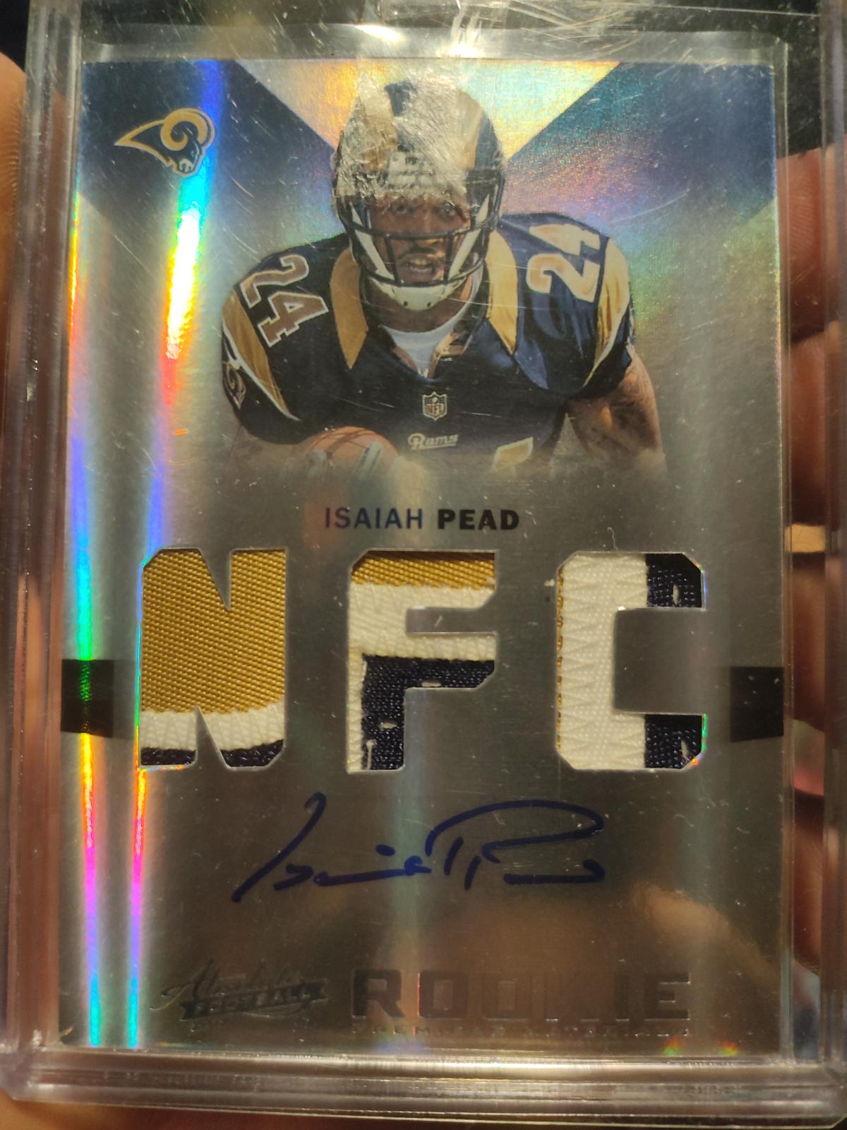 Isaiah Pead [Rookie Premiere Materials Autographs AFC, NFC Prime] #214