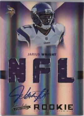 Jarius Wright [Rookie Premiere Materials Autograph NFL] #215