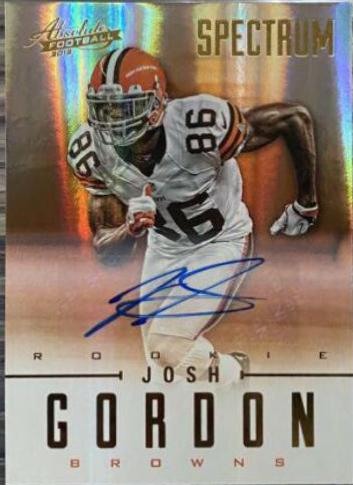 Josh Gordon [Spectrum Gold Autograph] #137