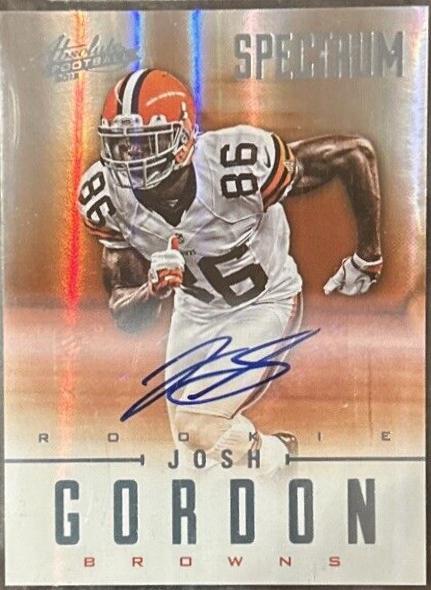 Josh Gordon [Spectrum Platinum Autograph] #137
