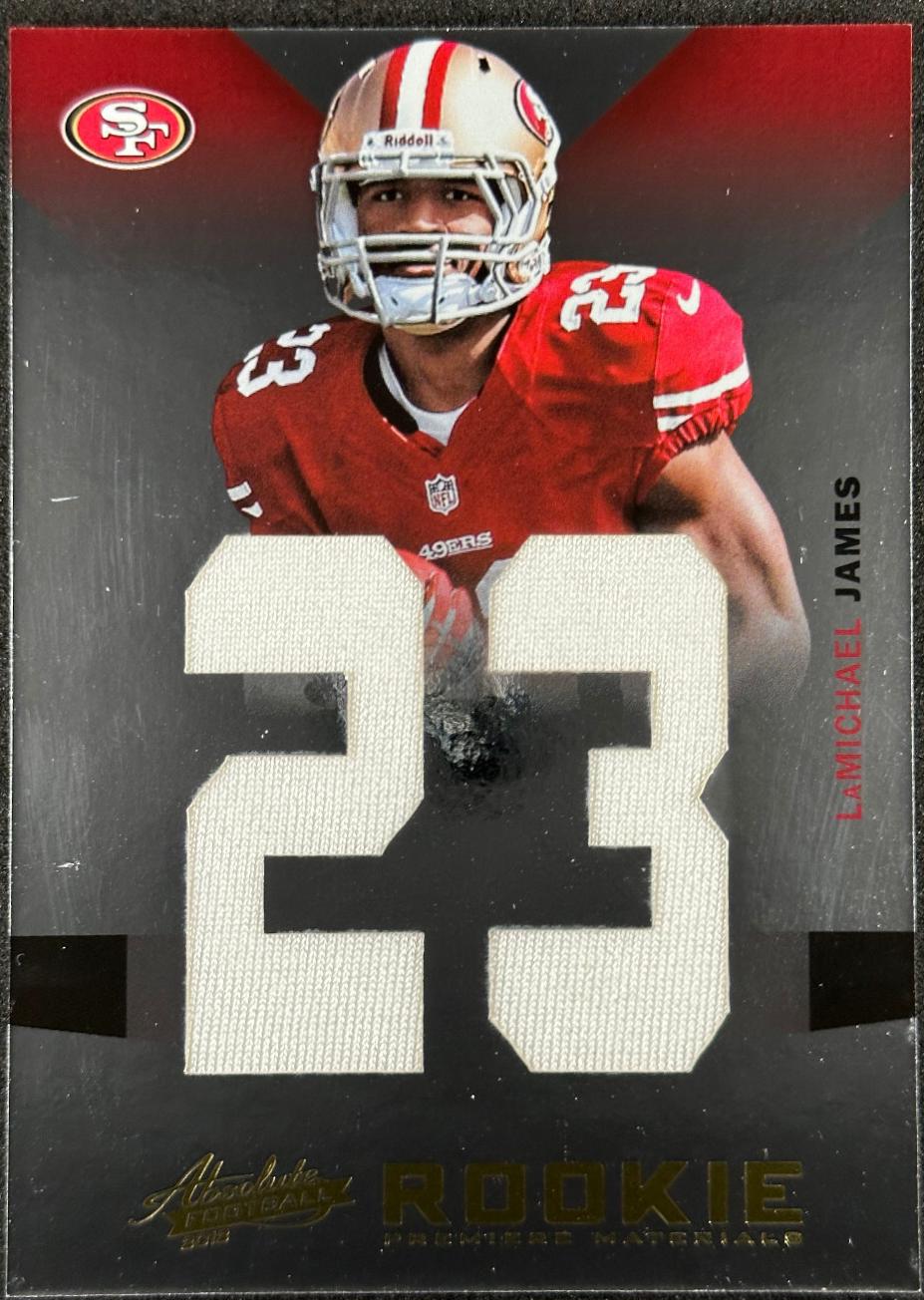 LaMichael James [Rookie Premiere Materials Jumbo Jersey Number] #220