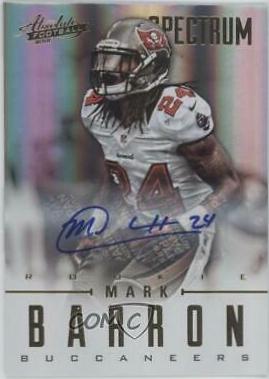 Mark Barron [Spectrum Gold Autograph] #161