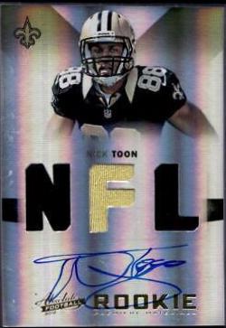 Nick Toon [Rookie Premiere Materials Autograph NFL] #225