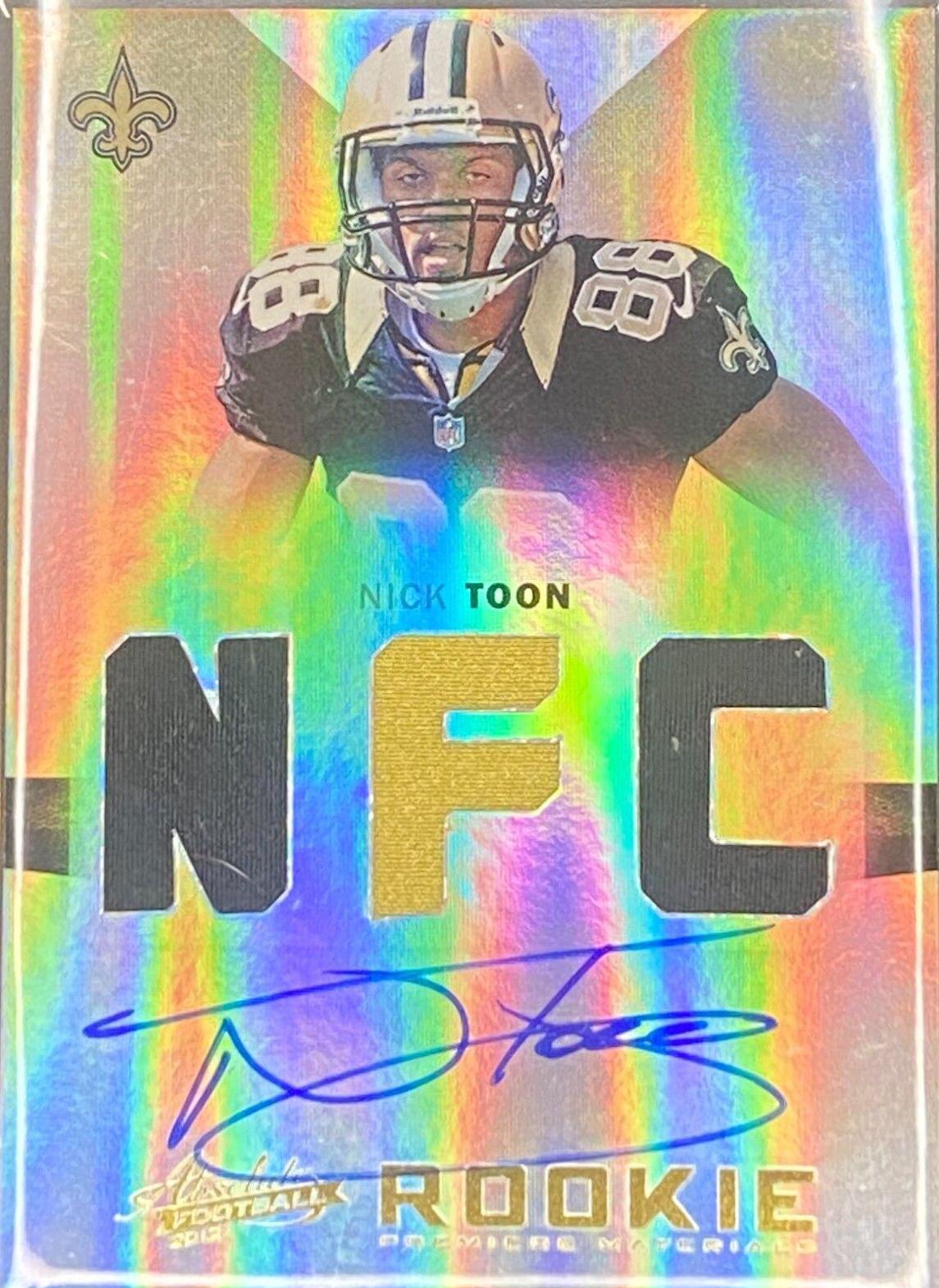 Nick Toon [Rookie Premiere Materials Autographs AFC, NFC Prime] #225