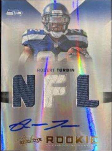 Robert Turbin [Rookie Premiere Materials Autograph NFL] #227