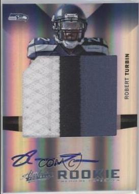 Robert Turbin [Rookie Premiere Materials Jumbo Signature Prime] #227