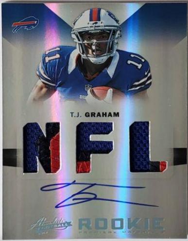 T.J. Graham [Rookie Premiere Materials Jumbo Signature] #234