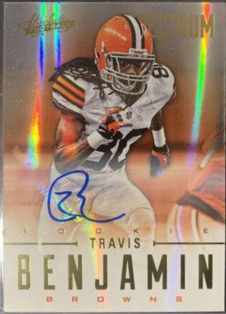 Travis Benjamin [Spectrum Platinum Autograph] #189