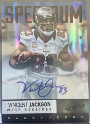 Vincent Jackson [Spectrum Black Autograph] #91