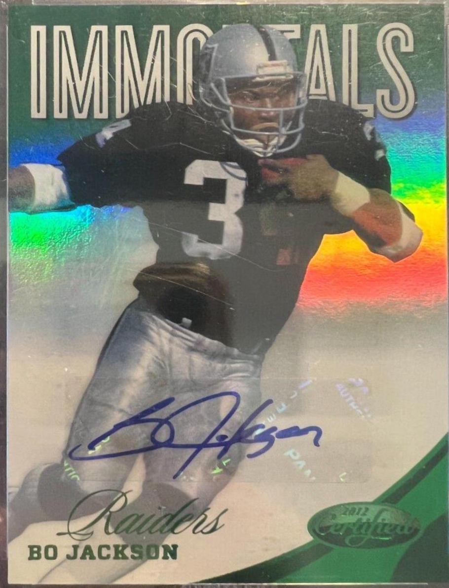 Bo Jackson [Mirror Emerald Autograph] #157