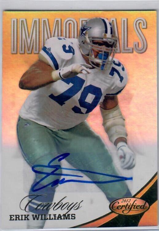 Erik Williams [Mirror Gold Autograph] #175