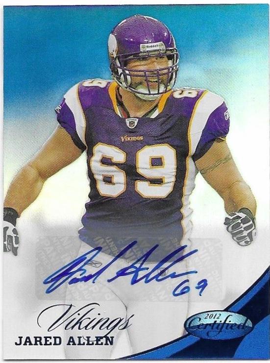 Jared Allen [Mirror Blue Autograph] #109