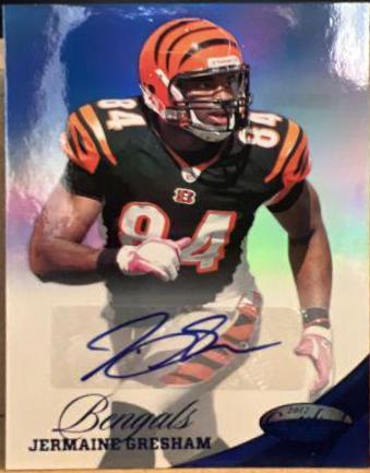 Jermaine Gresham [Mirror Blue Autograph] #32