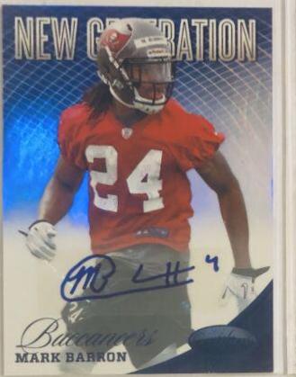 Mark Barron [Mirror Blue Autograph] #287