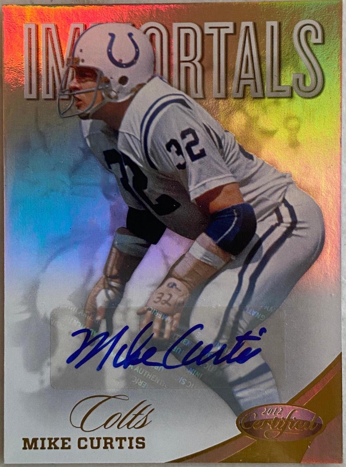 Mike Curtis [Mirror Gold Autograph] #194