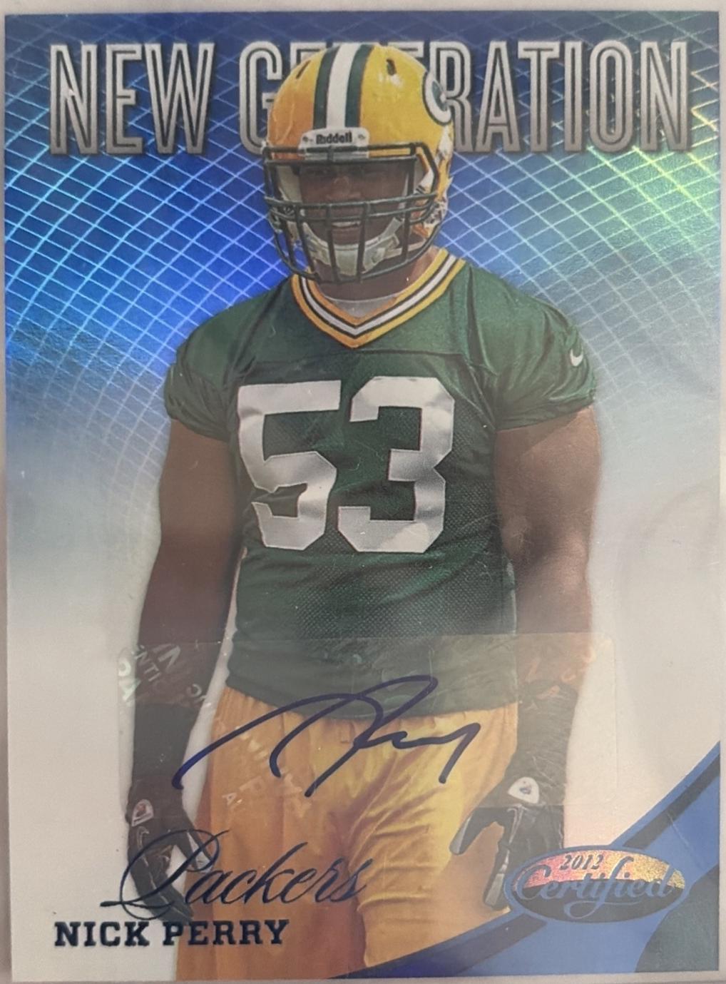 Nick Perry [Mirror Blue Autograph] #297