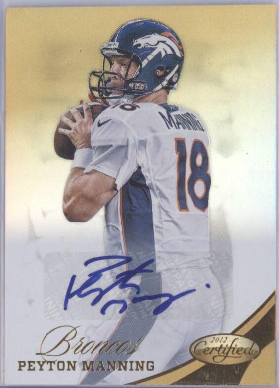 Peyton Manning [Mirror Gold Autograph] #55