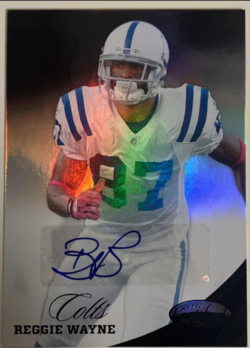 Reggie Wayne [Mirror Emerald Autograph] #52