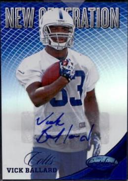 Vick Ballard [Mirror Blue Autograph] #310