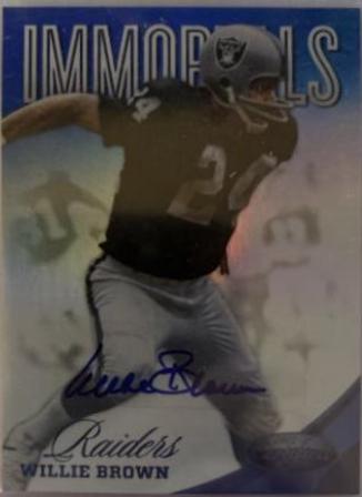 Willie Brown [Mirror Blue Autograph] #200