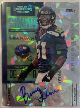 Bruce Irvin [Black Gloves Autograph Cracked Ice] #110