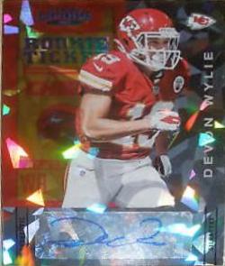 Devon Wylie [Facing Right Autograph Cracked Ice] #130