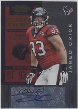 Jared Crick [Red Jersey Autograph Playoff Ticket] #145