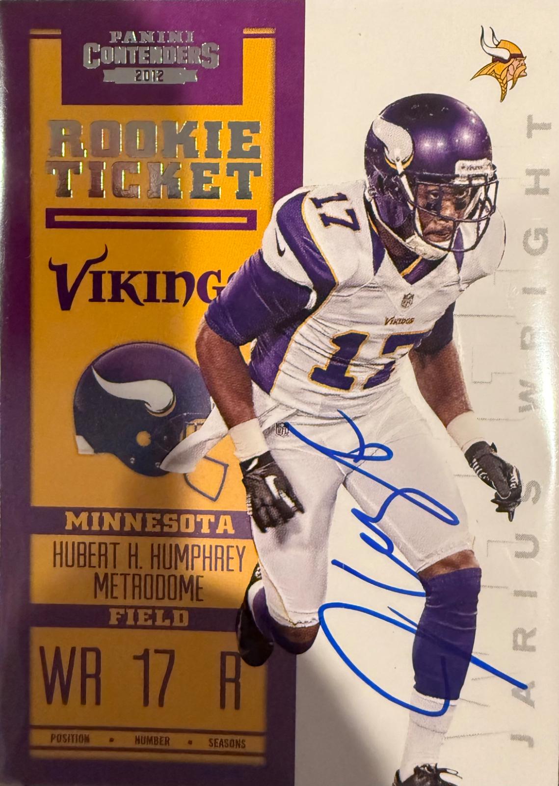Jarius Wright [Crouching Autograph] #234