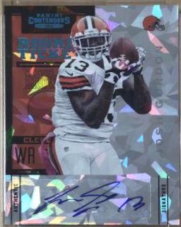 Josh Gordon [With Ball Autograph Cracked Ice] #118