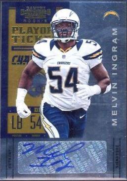 Melvin Ingram [White Jersey Autograph Playoff Ticket] #166