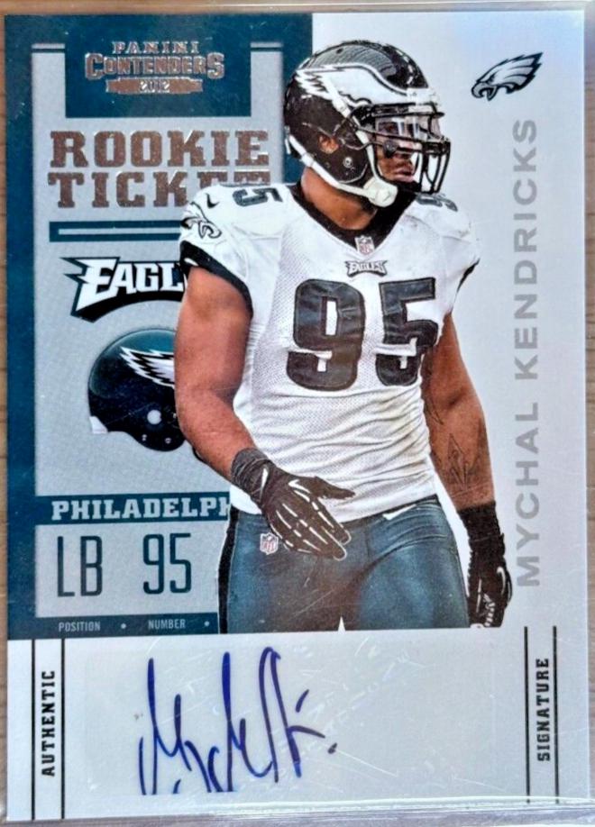 Mychal Kendricks [Turned To Side Autograph Playoff Ticket] #171