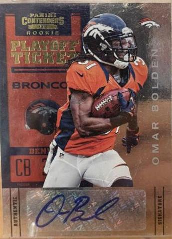 Omar Bolden [With Ball Autograph Playoff Ticket] #175