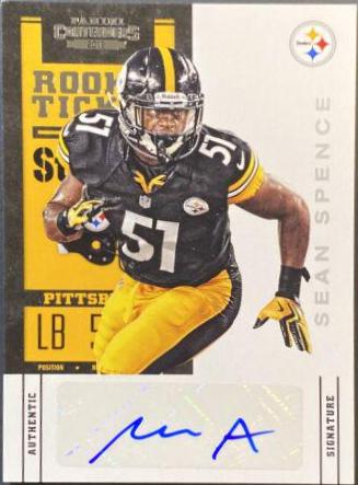 Sean Spence [Running Autograph Playoff Ticket] #183