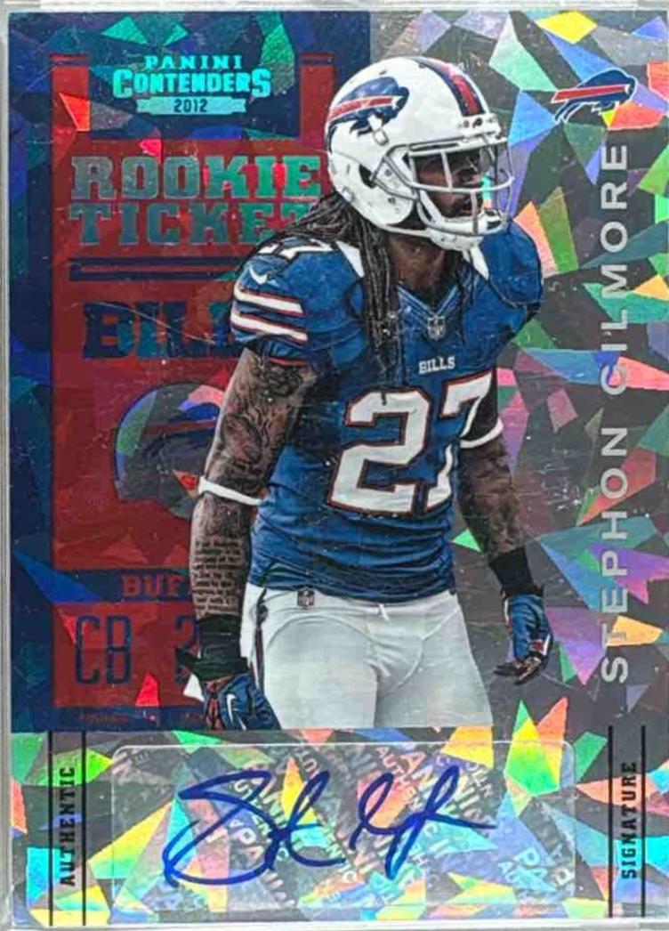 Stephon Gilmore [Blue Jersey Autograph Cracked Ice] #185