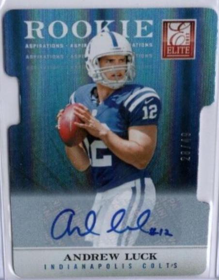 Andrew Luck [Status Die Cut Autograph] #101
