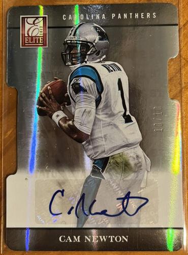 Cam Newton [Status Die Cut Autograph] #15