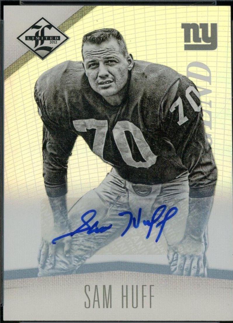 Sam Huff [Monikers Silver Autograph] #116
