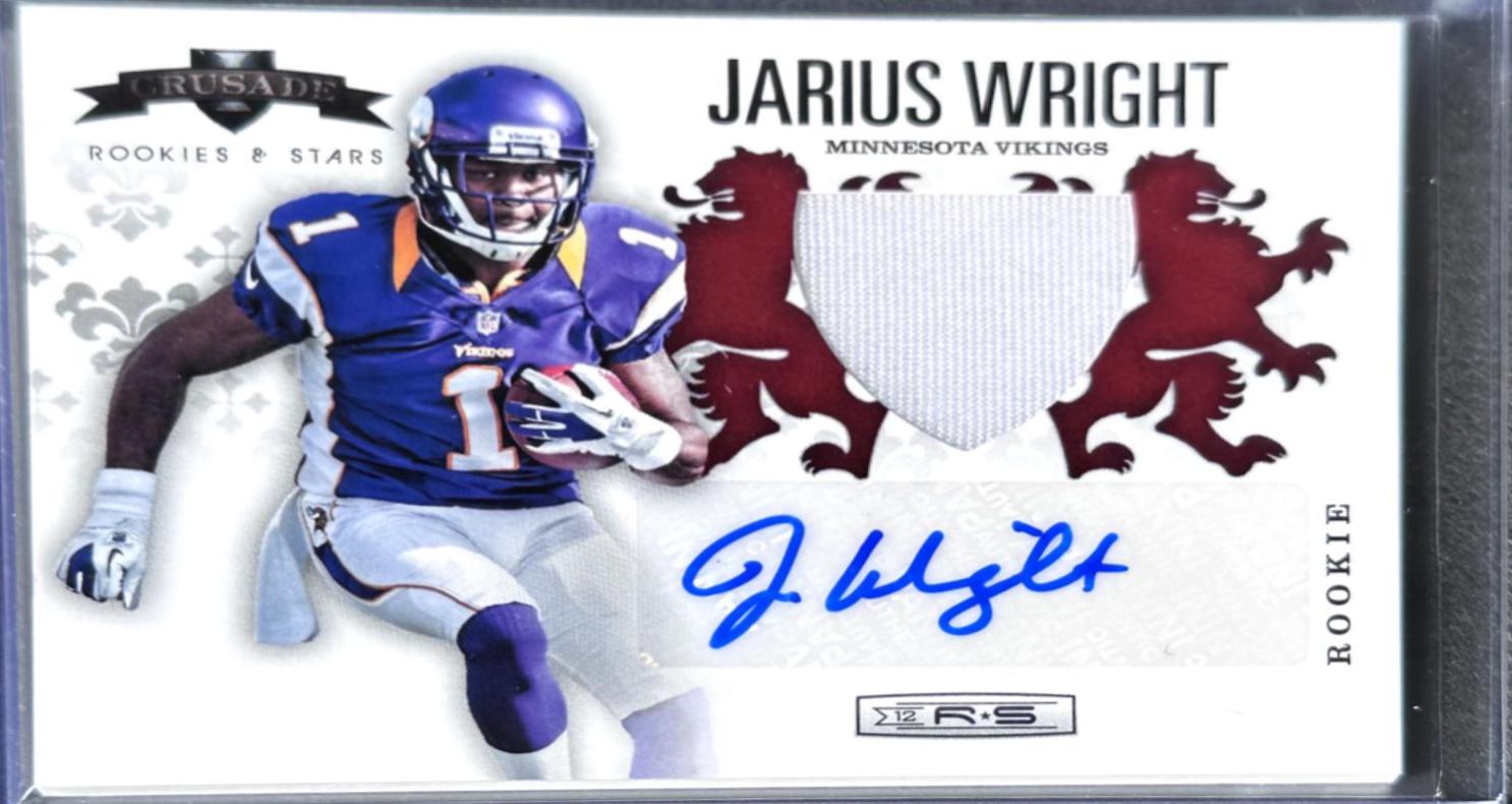 Jarius Wright [Autograph Jersey Prime] #250
