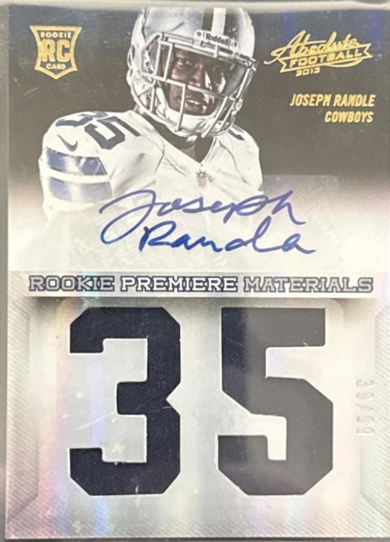 Joseph Randle [Rookie Premiere Materials Signature Jumbo Jersey Number] #215