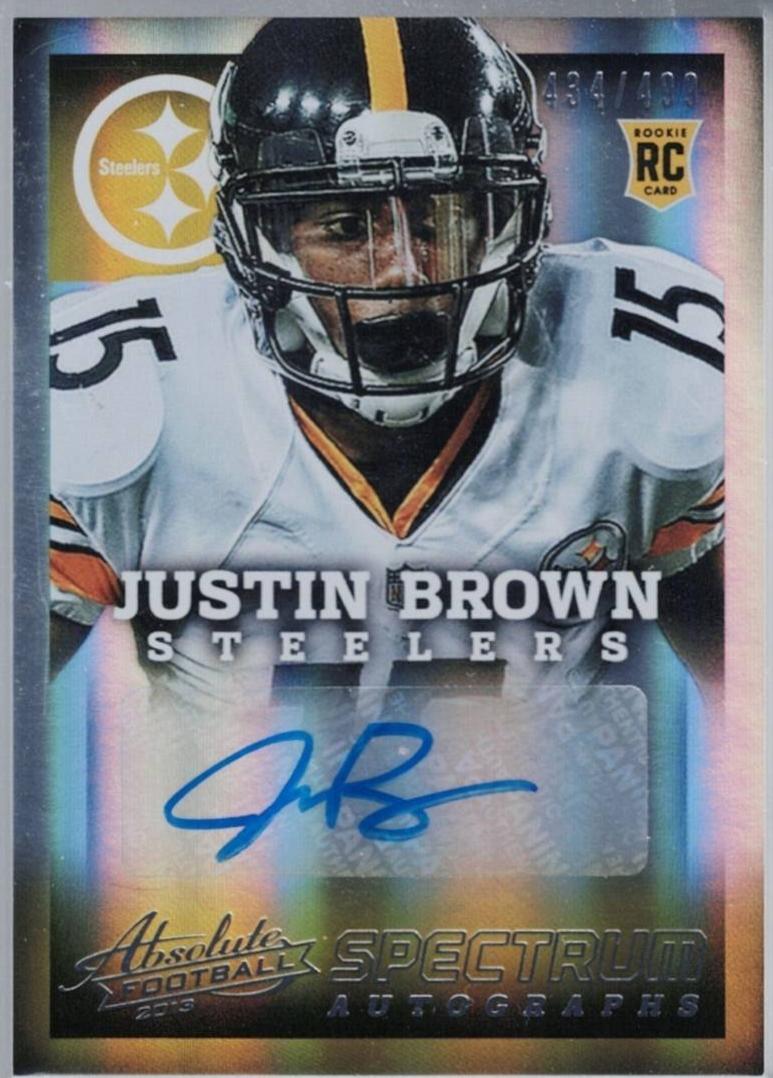 Justin Brown [Spectrum Silver Autograph] #160