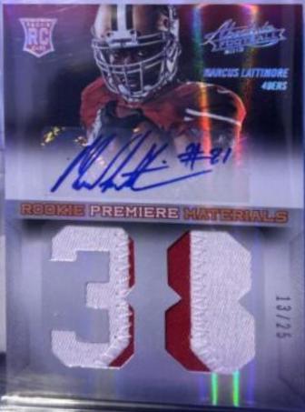 Marcus Lattimore [Rookie Premiere Materials Signature Jumbo] #223
