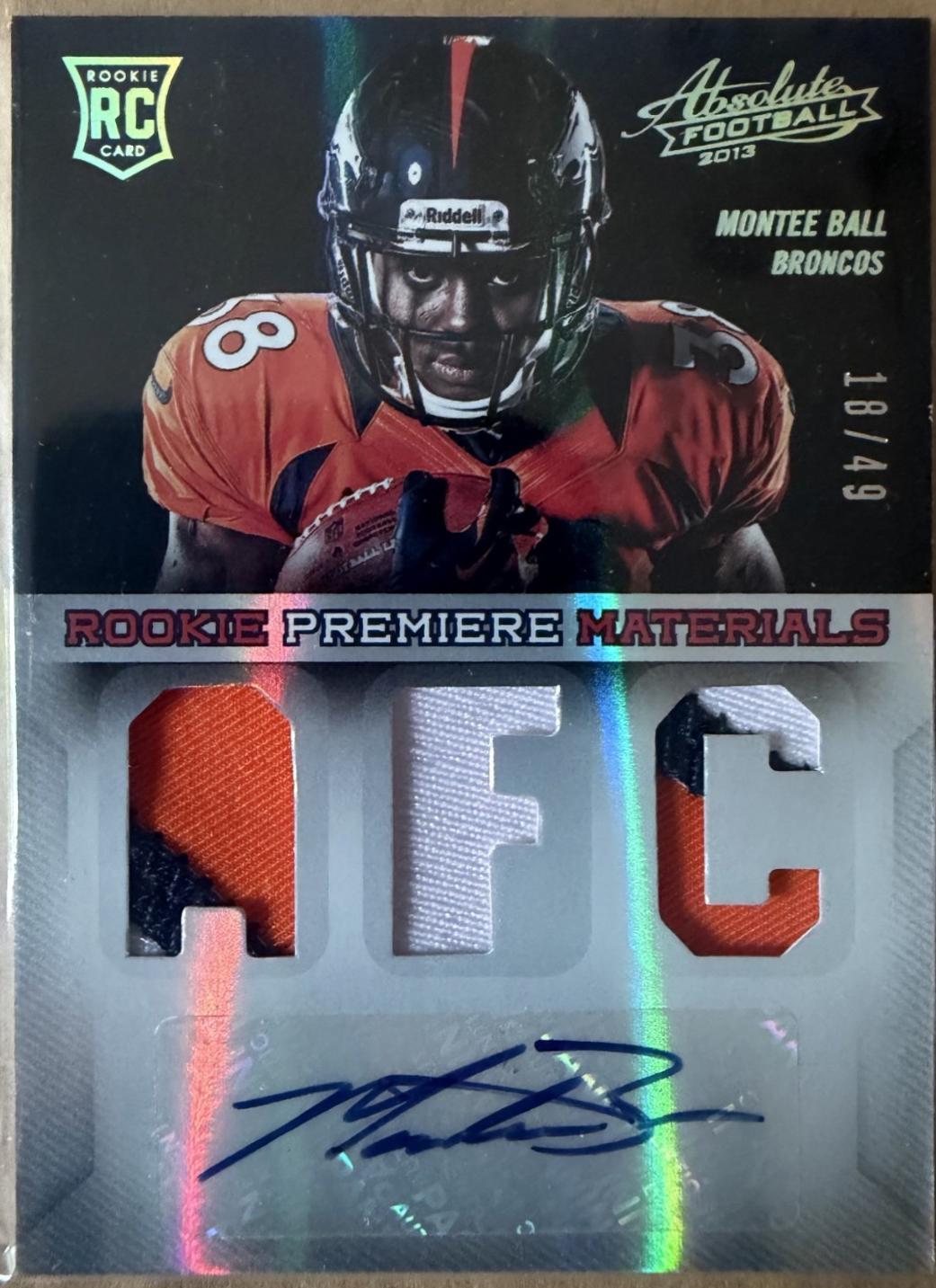 Montee Ball [Rookie Premiere Materials Jumbo] #229