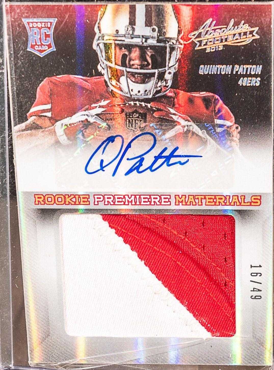 Quinton Patton [Rookie Premiere Materials Signature Jumbo Prime] #230