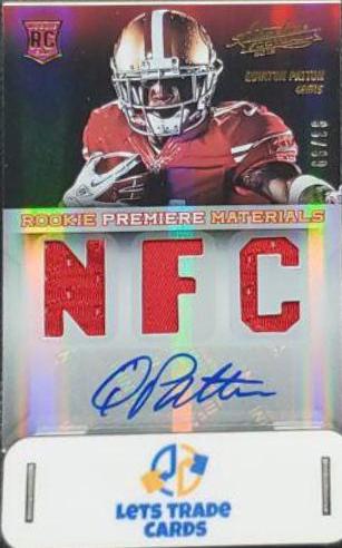 Quinton Patton [Rookie Premiere Materials Signature] #230