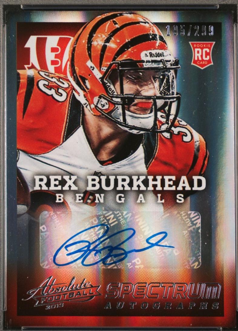 Rex Burkhead [Spectrum Silver Autograph] #176