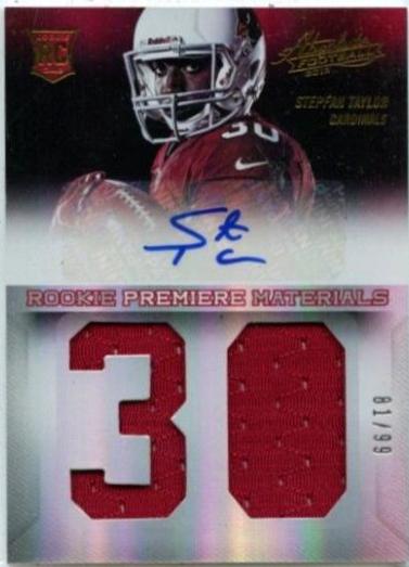 Stepfan Taylor [Rookie Premiere Materials Signature Jumbo Jersey Number] #234