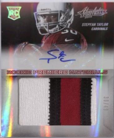 Stepfan Taylor [Rookie Premiere Materials Signature Jumbo Prime] #234