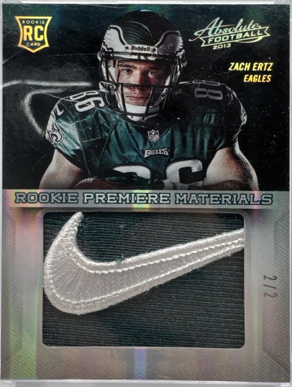 Zach Ertz [Rookie Premiere Materials Jumbo Prime Nike] #240